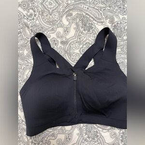 Lululemon Athletica Black Sports Bra with Zip Front